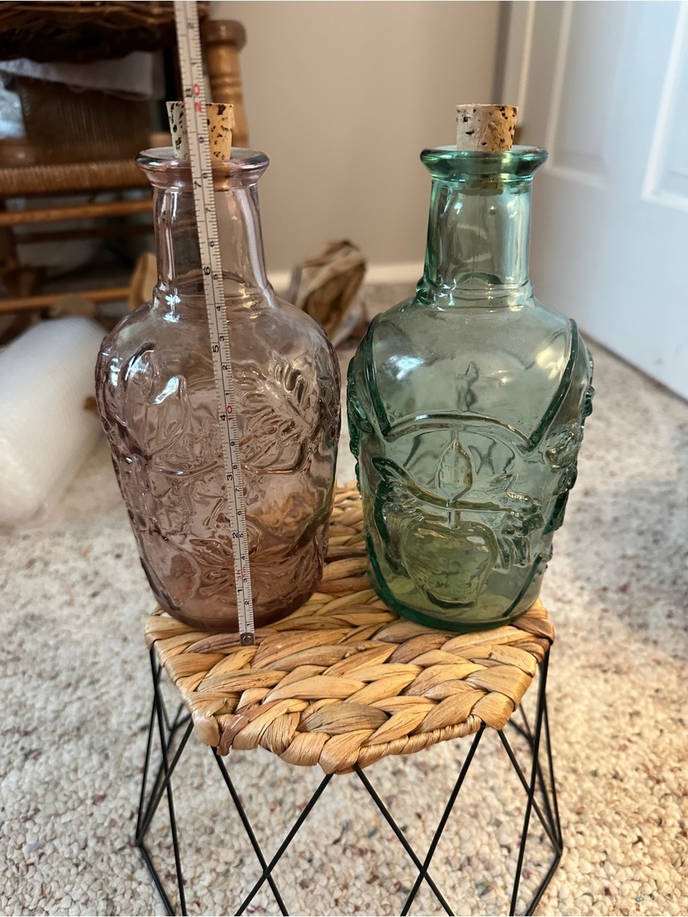 2 vintage Libbey Canada decanter